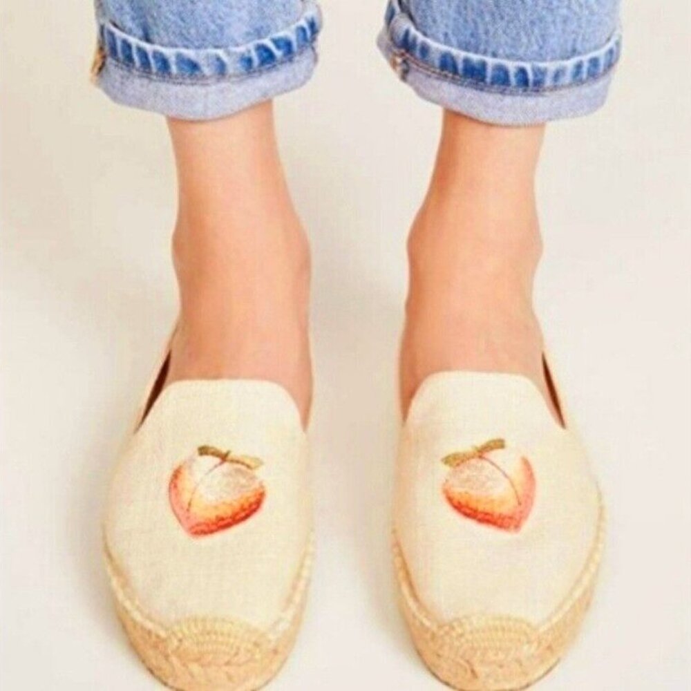 Soludos Peach Bum Smoking Slipper Platform 7.5